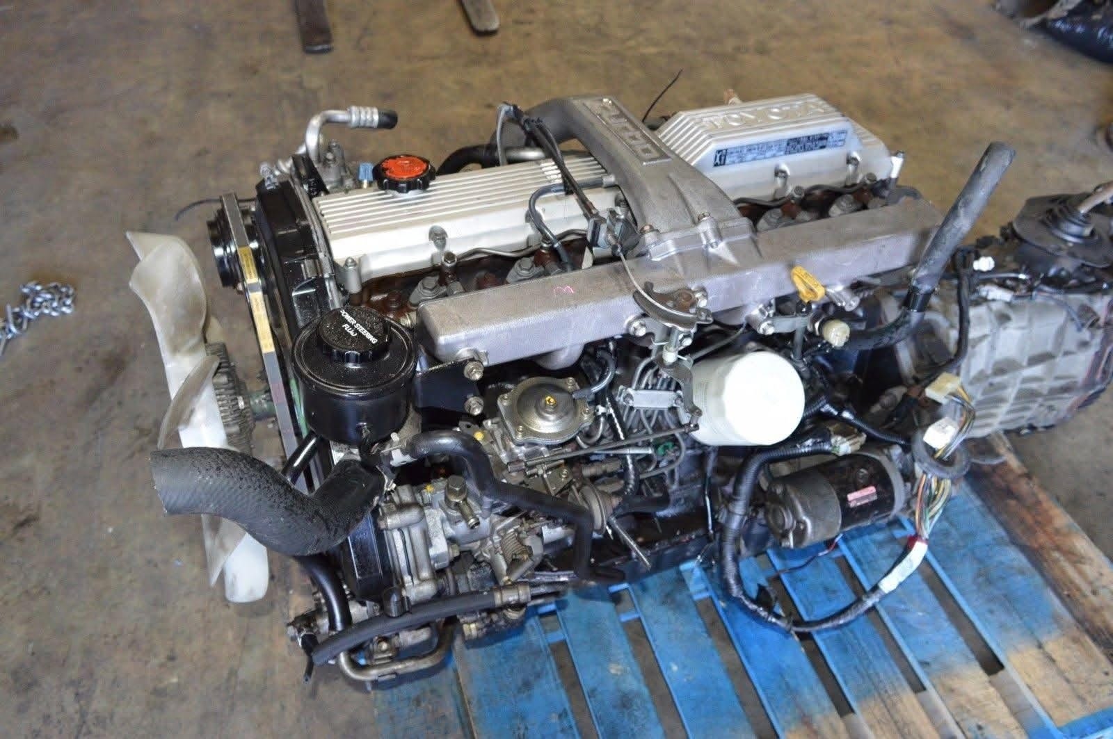 JDM TOYOTA LAND CRUISER 1HD-T 1HDT 4.2L TURBO DIESEL ENGINE TRANSMISSION HDJ80 - Image 3