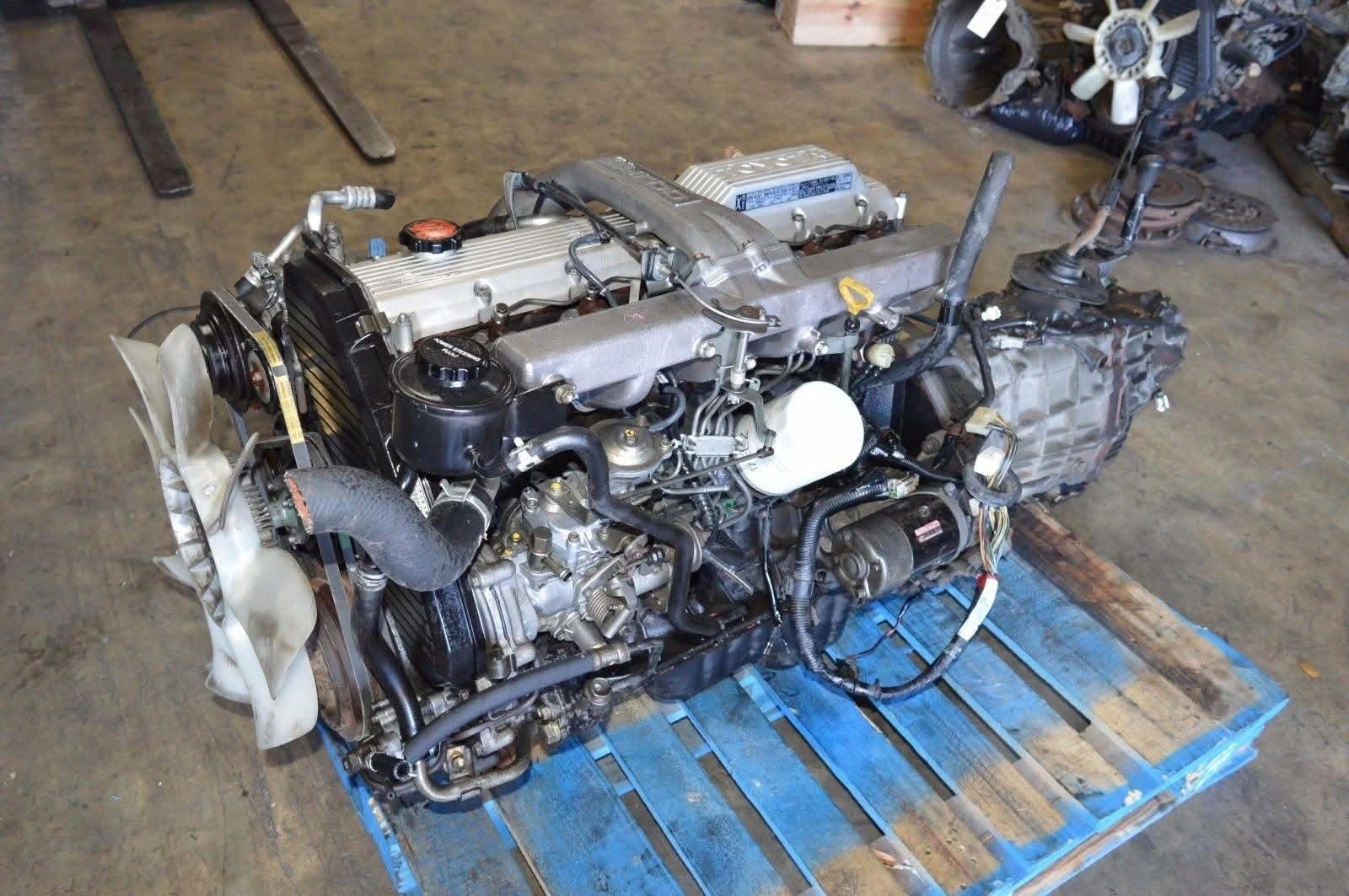 JDM TOYOTA LAND CRUISER 1HD-T 1HDT 4.2L TURBO DIESEL ENGINE TRANSMISSION HDJ80